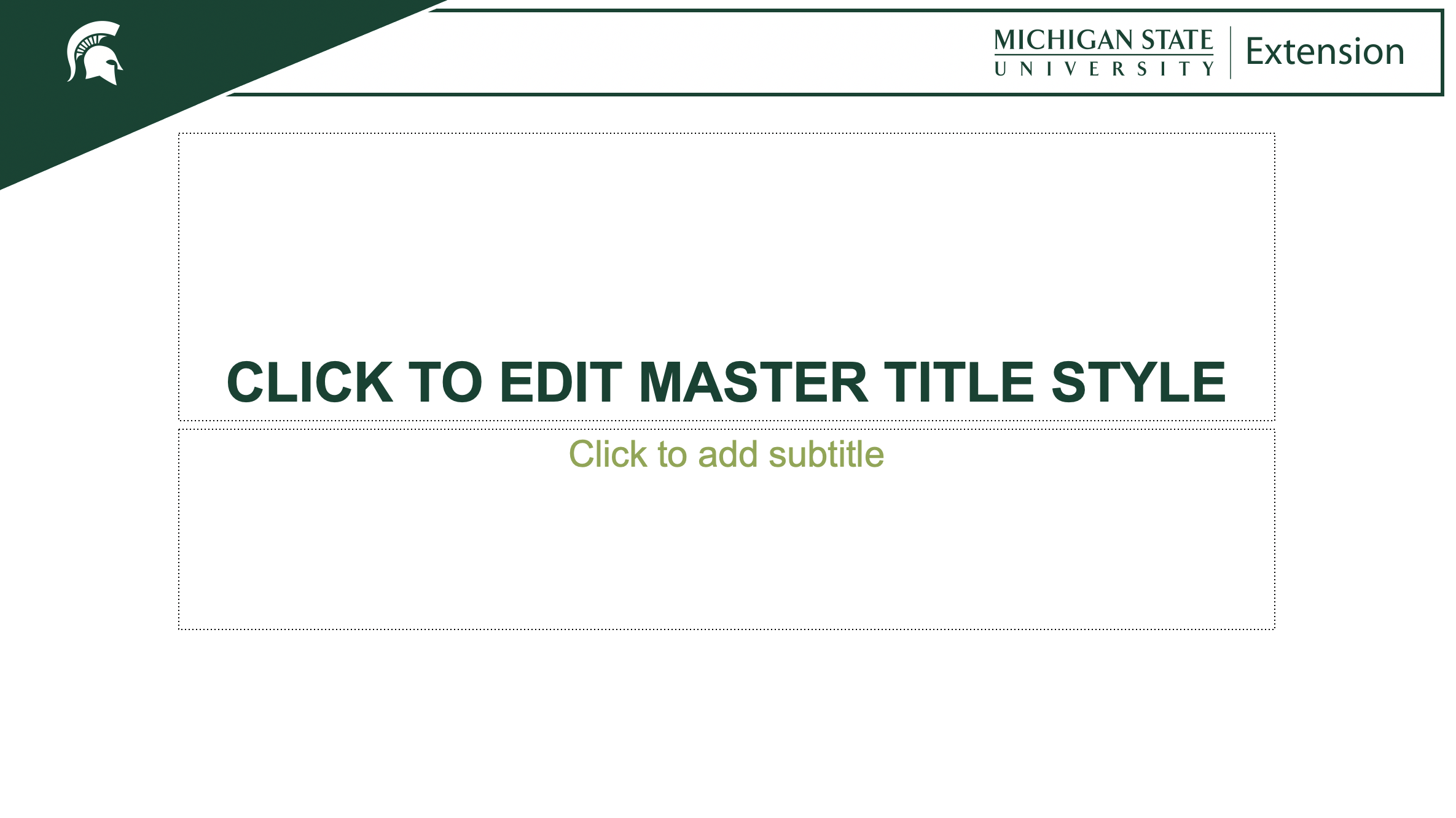MSU Extension PowerPoint version MSU green 4